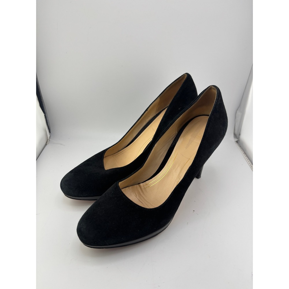 Cole Haan Nike Air Black Suede Platform Pumps Heels Size 7B